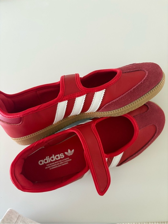 adidas Shoes - adidas Red & White Women's Sneakers